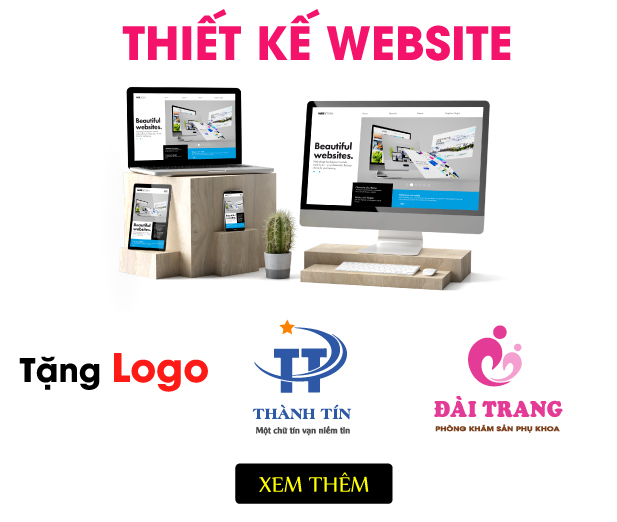 Thiết kế website tặng logo thương hiệu trị giá 1 triệu đồng