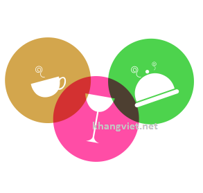 Mẫu logo tô chén ly nhà hàng 