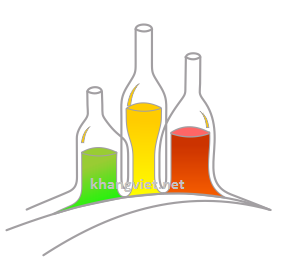 Mẫu logo chai rượu